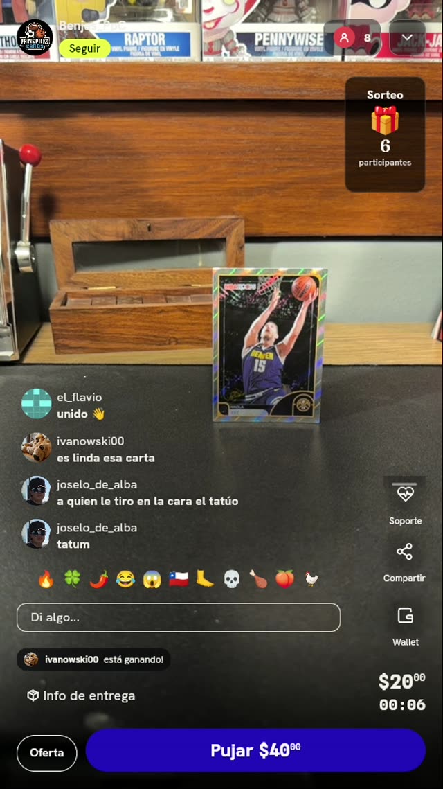 Carta Panini Hoops Nikola Jokić