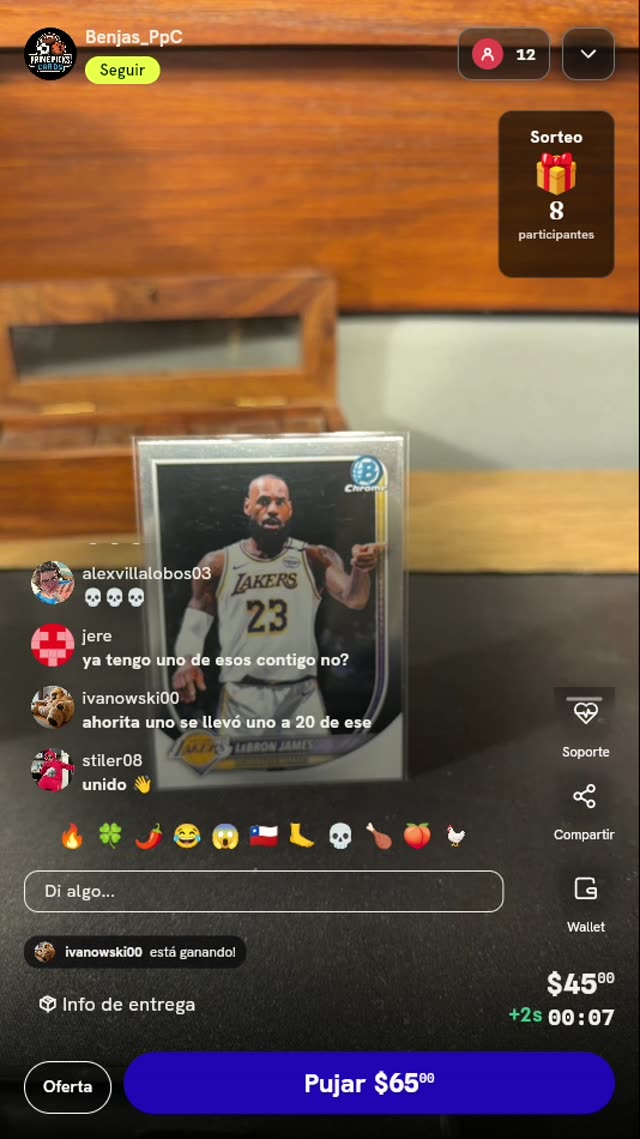 Carta Bowman Chrome LeBron James