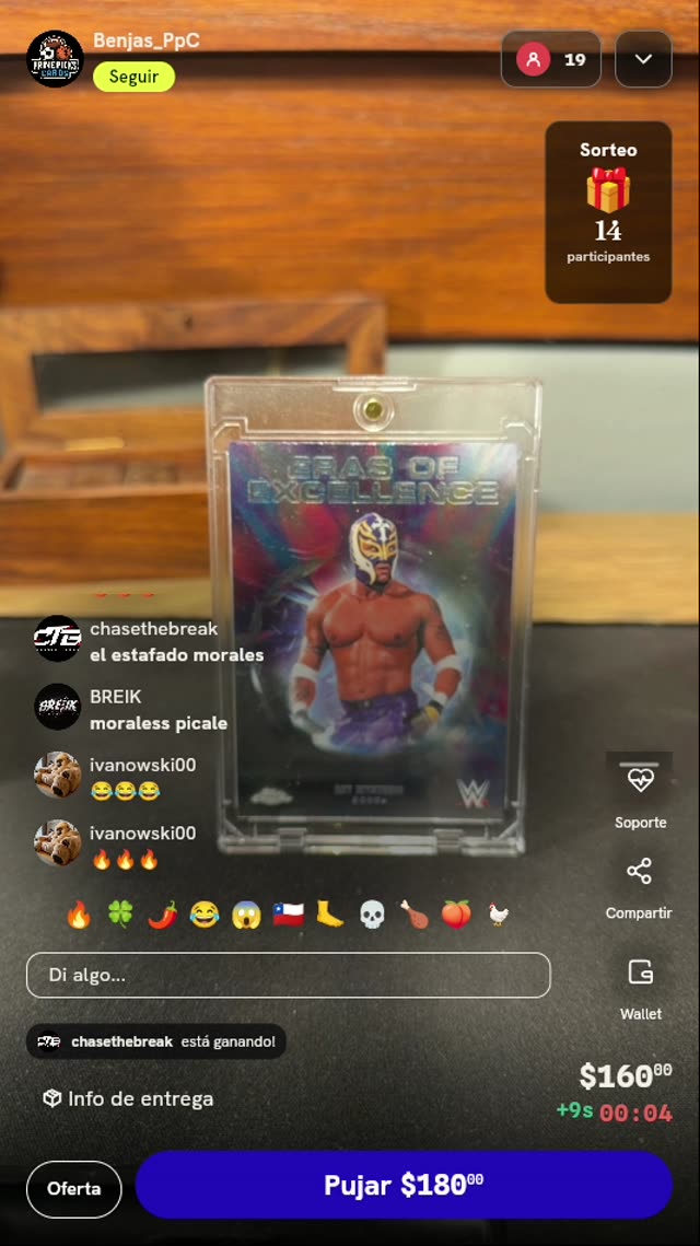 Carta Rey Mysterio Topps Chrome WWE