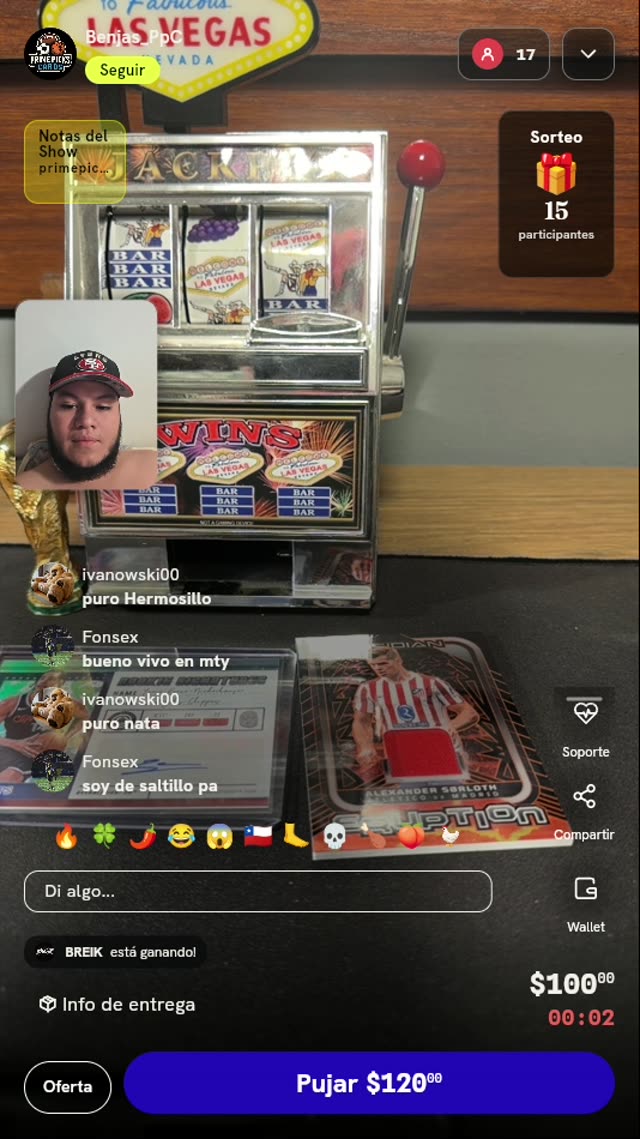 Carta Alexander Sørloth Panini Obsidian