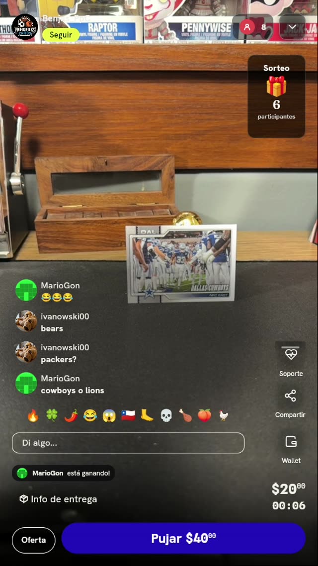 Carta Panini Score Dallas Cowboys