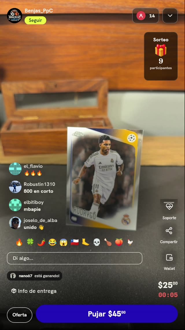 Carta Topps Chrome Rodrygo 2023-24