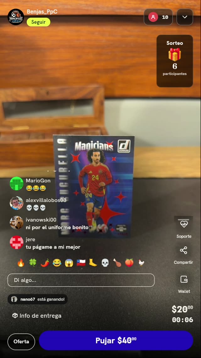Carta Marc Cucurella Donruss Magicians