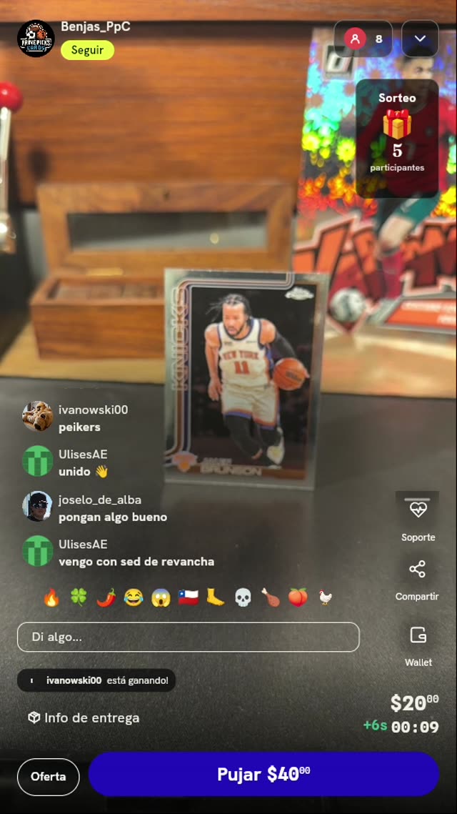 Carta Topps Chrome Jalen Brunson Knicks