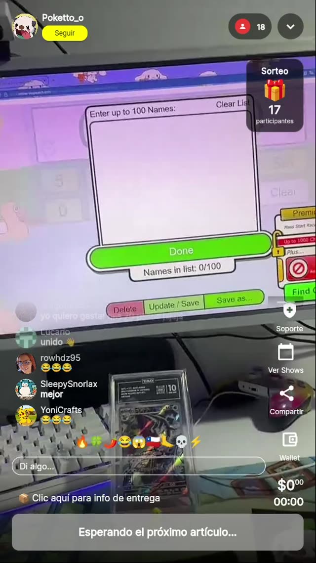 Carta Pokémon gradeada TAG 10