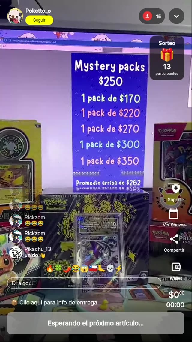 Mystery Pack Pokémon TCG