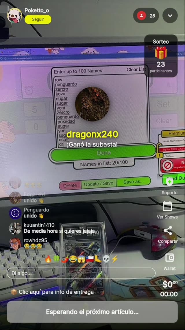 Carta Pokémon Dragón misteriosa
