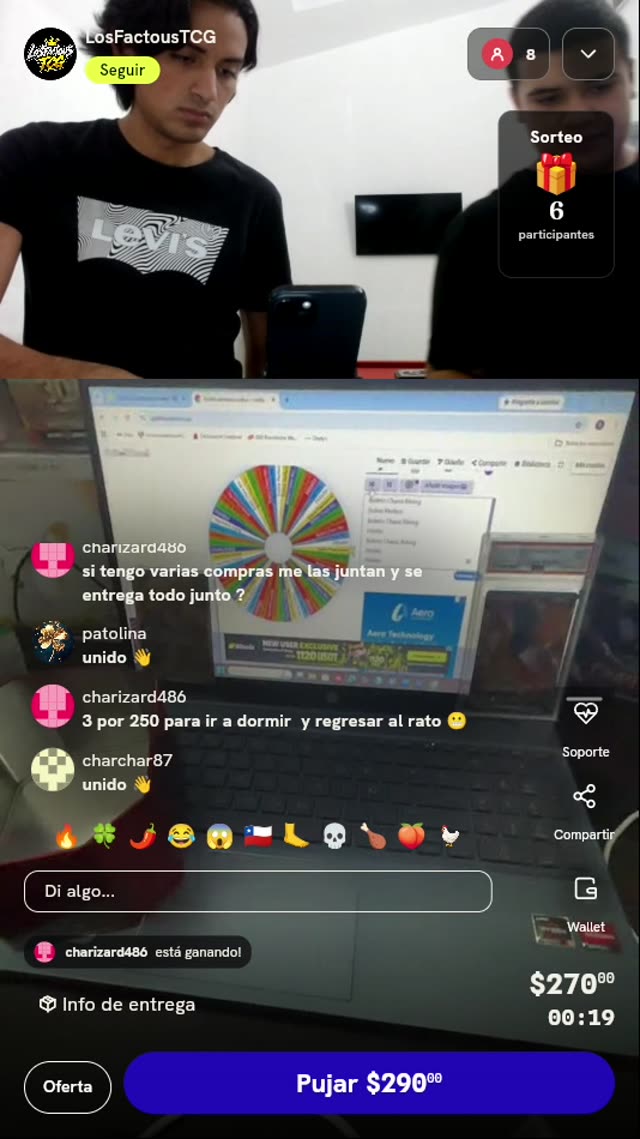 Tirada de ruleta Pokémon TCG