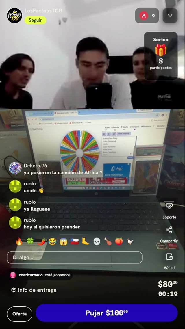 Boleto para Ruleta de Premios TCG