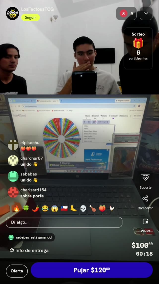Tiro de Ruleta Pokémon TCG