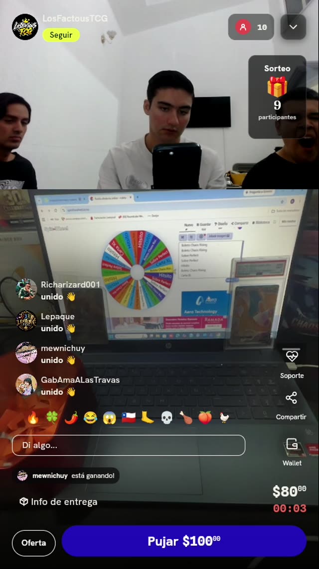 Giro de ruleta Pokémon TCG