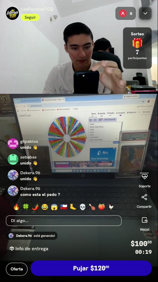Giro en ruleta Pokémon TCG