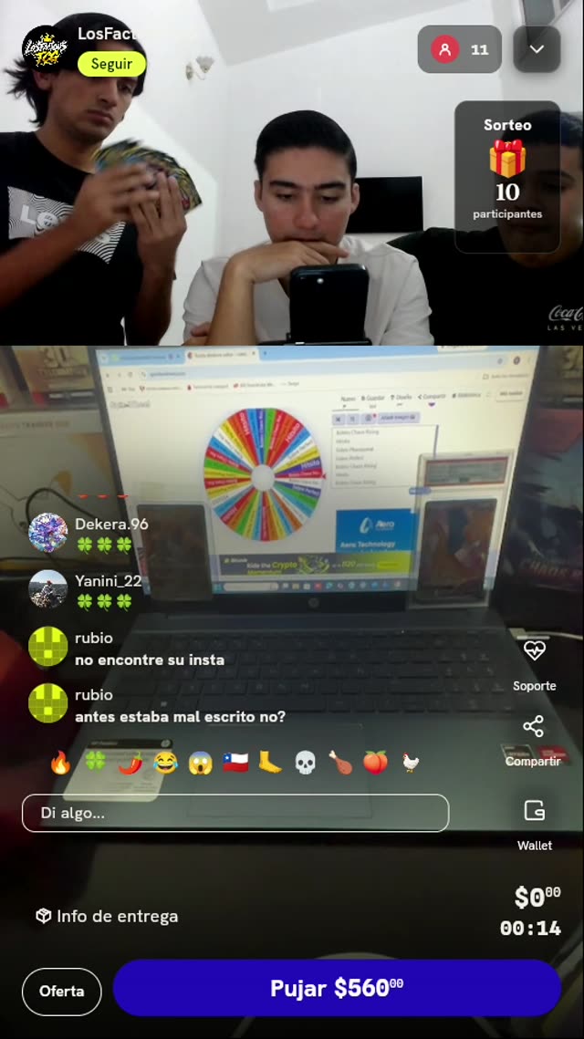 Tiradas en ruleta Pokémon TCG