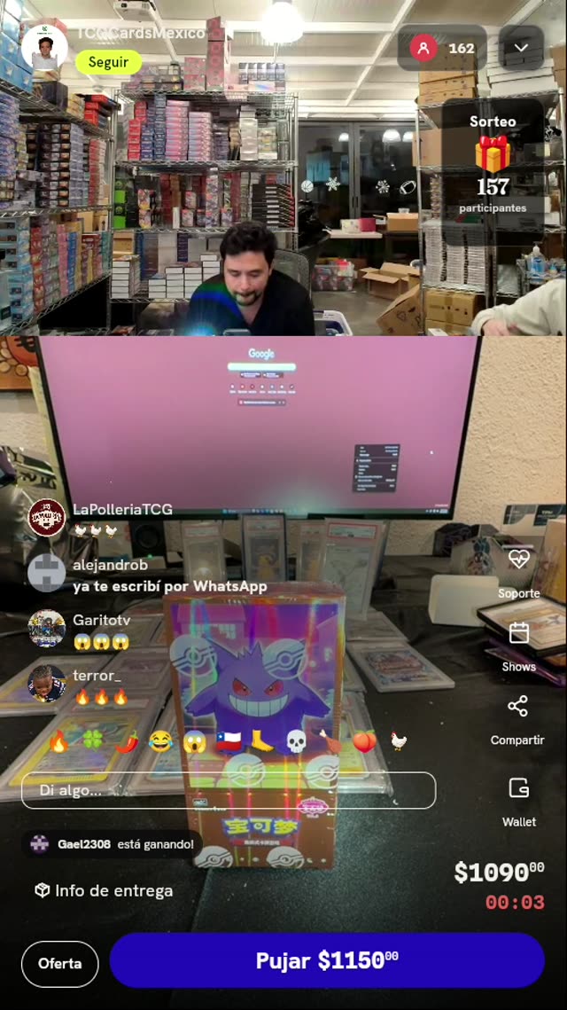 Caja Pokémon 151 Gengar Chino