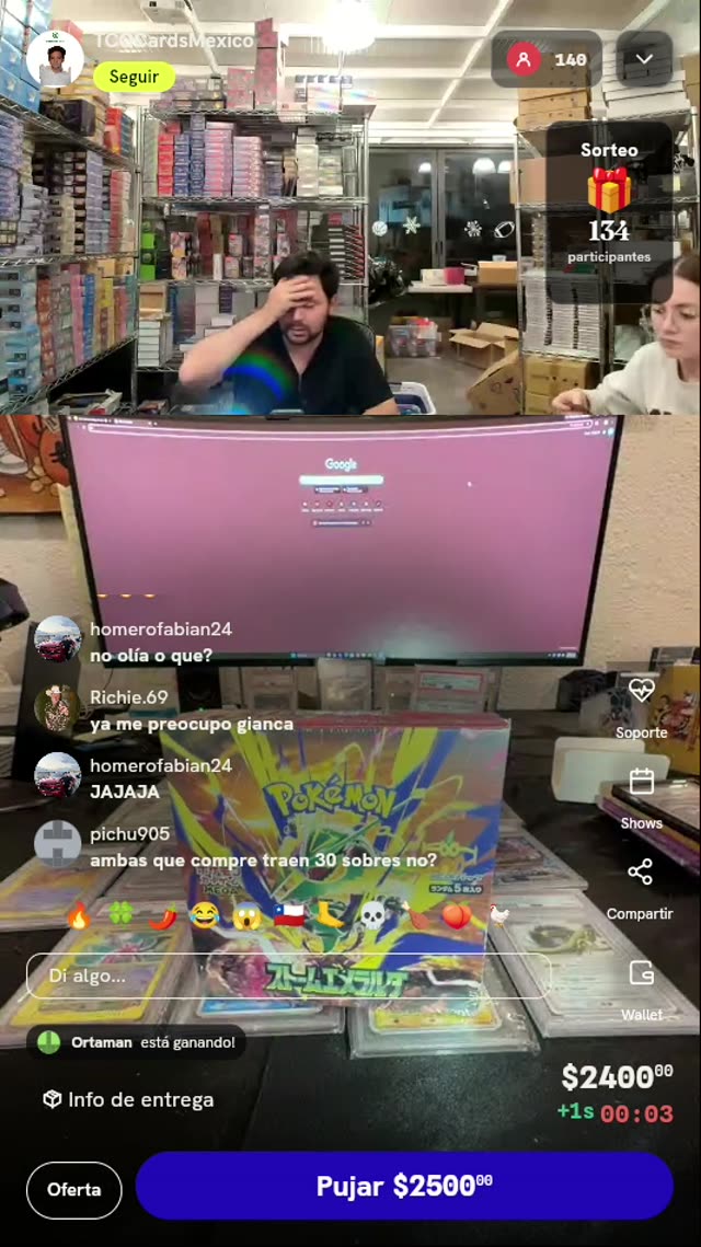 Booster Box Pokémon Storm Emeralda