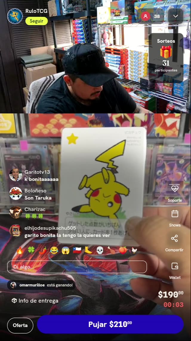 Carta Pokémon Pikachu Taruka Japonesa