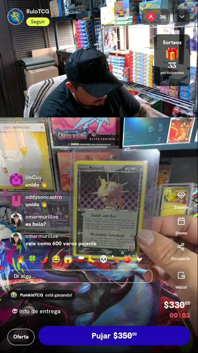Carta Pokémon Rocket's Meowth #46/109