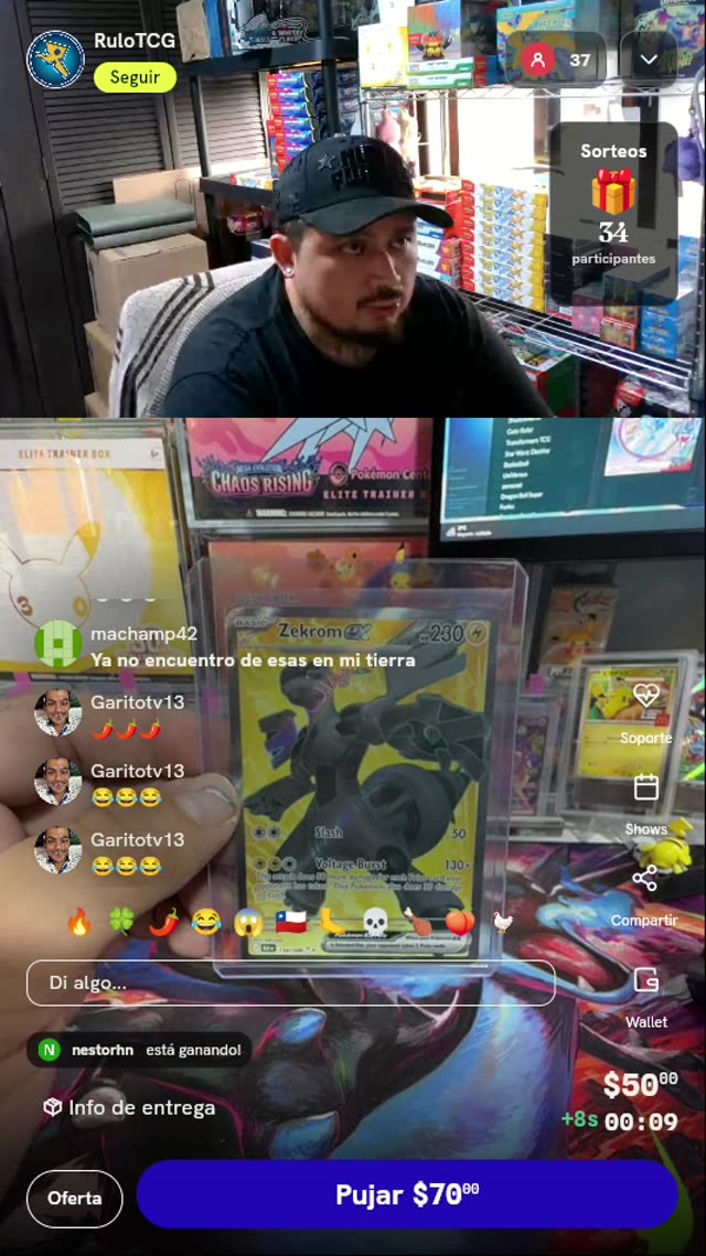 Carta Pokémon Zekrom ex