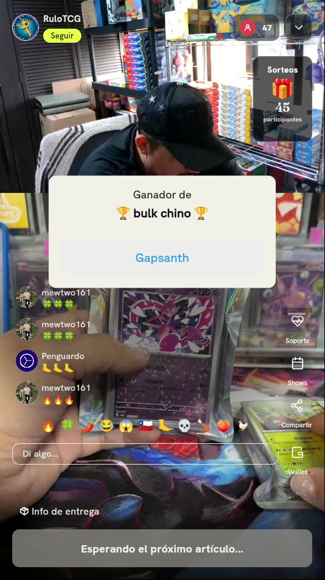 Lotes de cartas Pokémon en chino