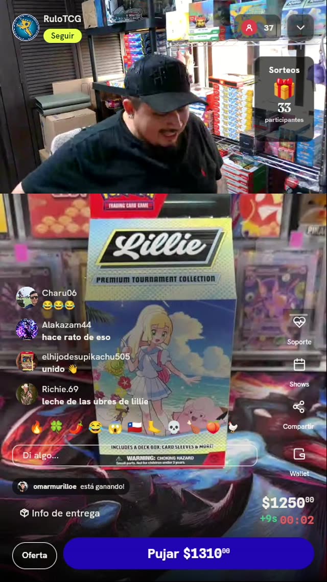 Colección Torneo Premium Lillie Pokémon