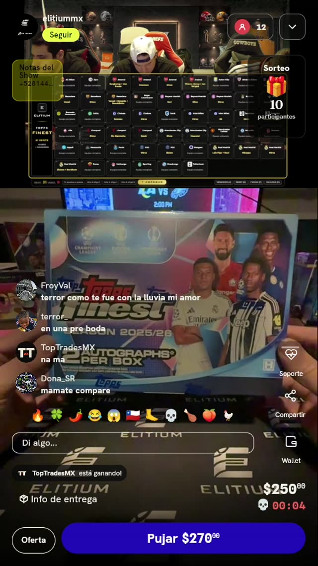 Caja Topps Finest UEFA