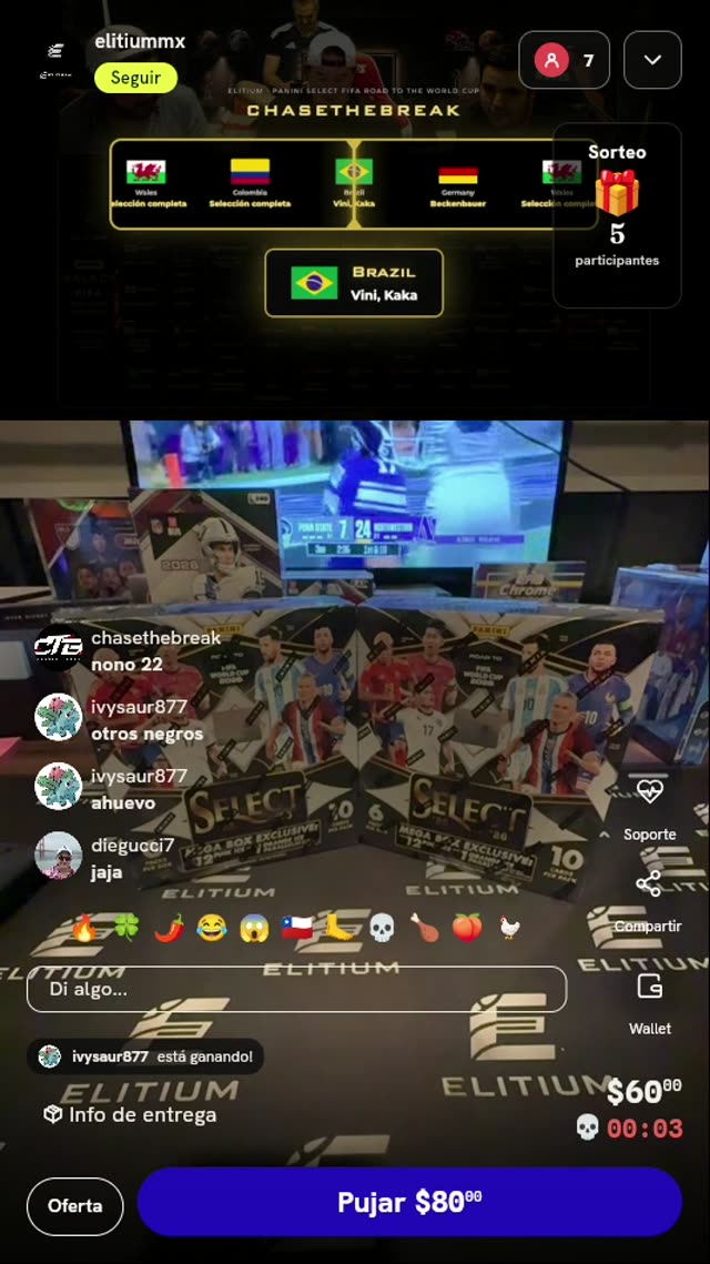 Slot Brasil Panini Select FIFA 2026