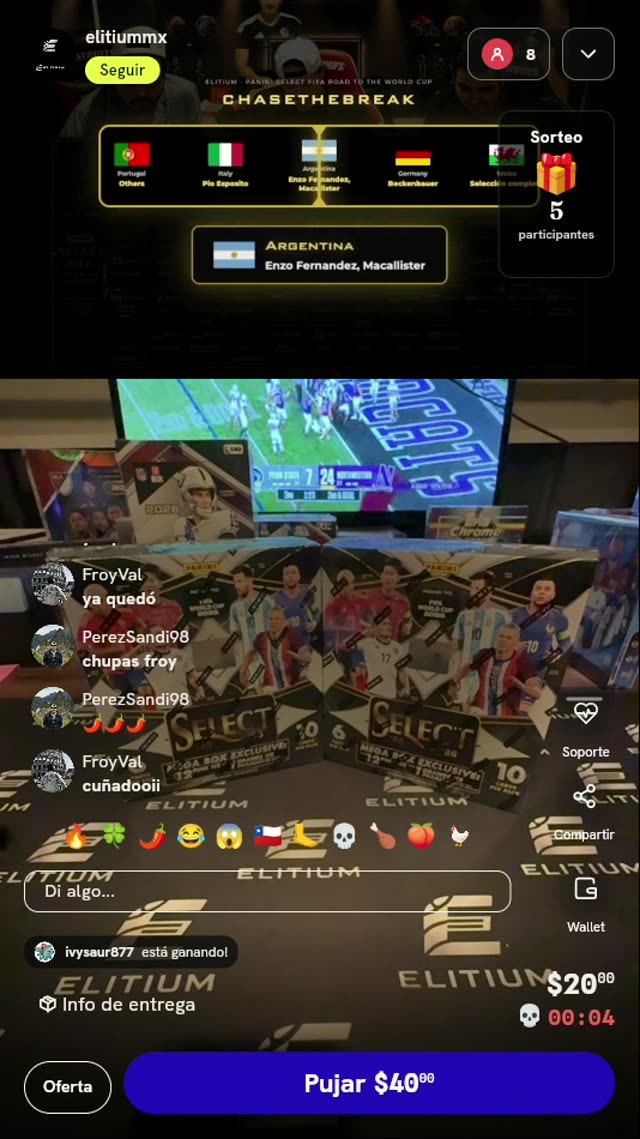 Spot Argentina Panini Select World Cup