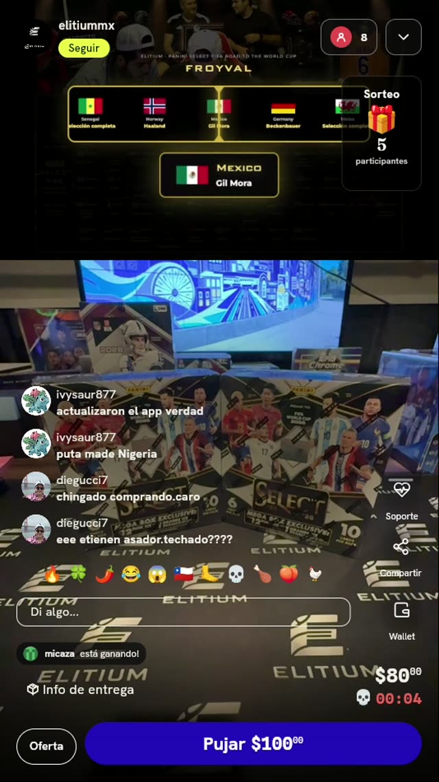 Lugar de México en Panini Select
