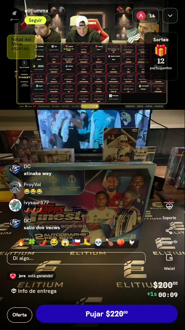 Spot en Break Topps Finest UEFA
