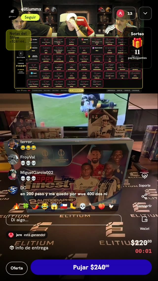 Spot para Break Topps Finest UEFA
