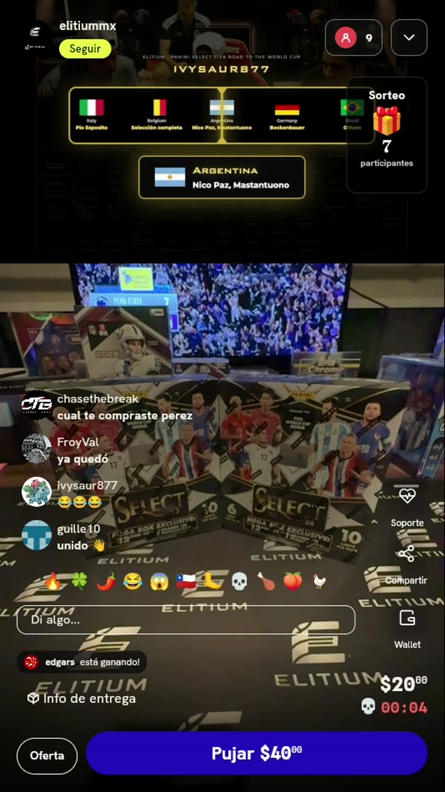 Spot Argentina Panini Select FIFA