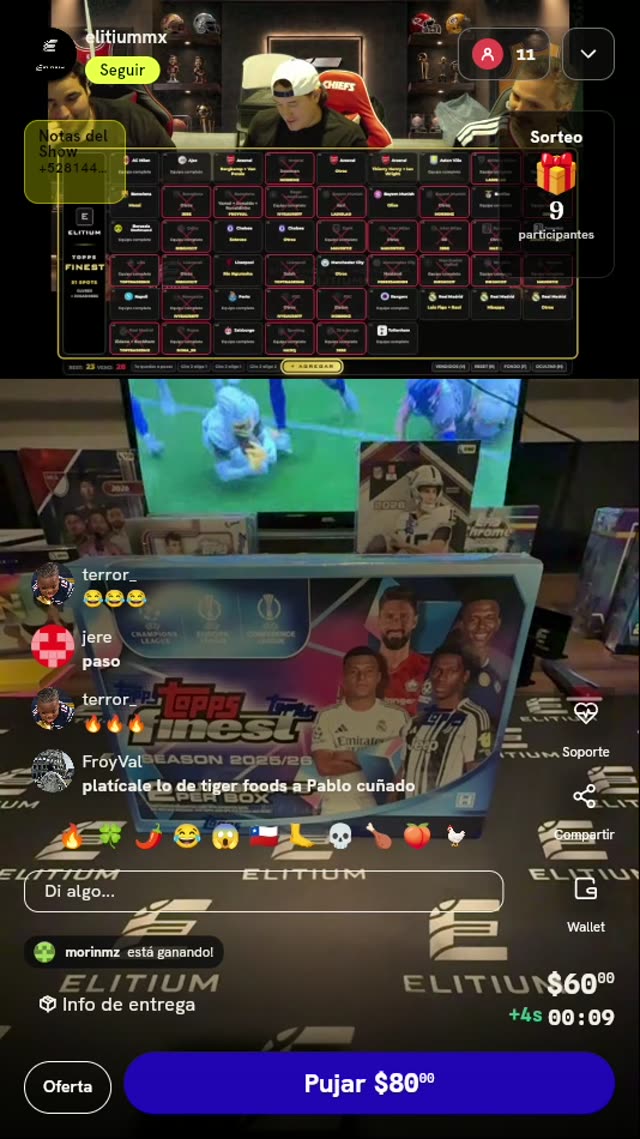 Spot en cacería Topps Finest UEFA