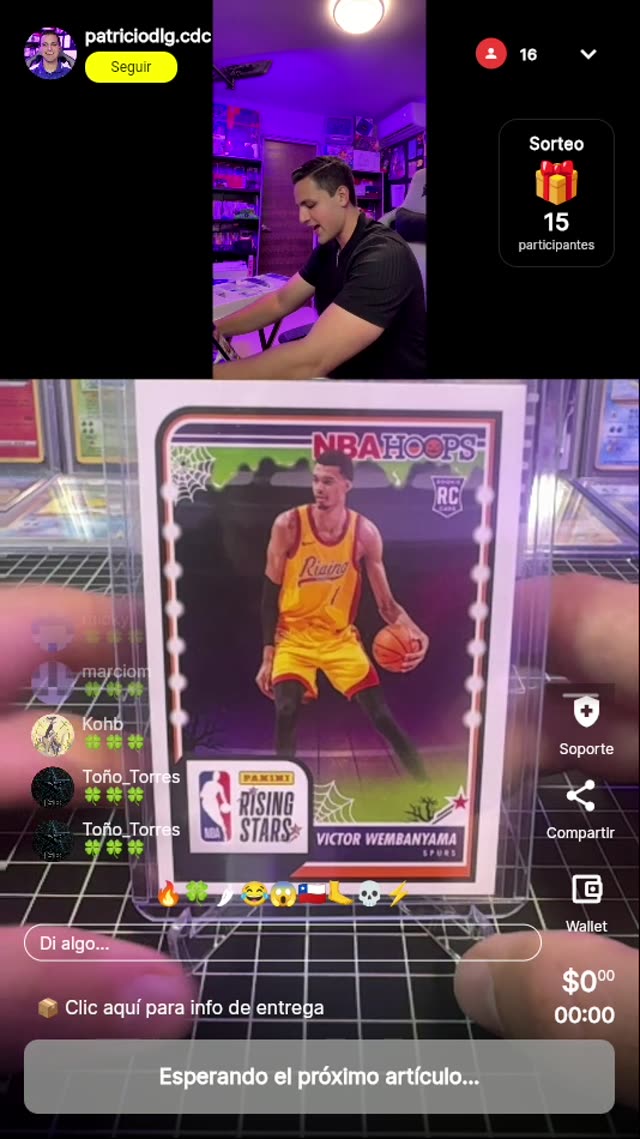 Wemby RC NBA Hoops Rising Stars