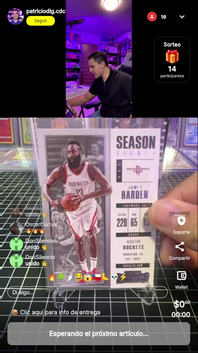 James Harden Season Ticket Card