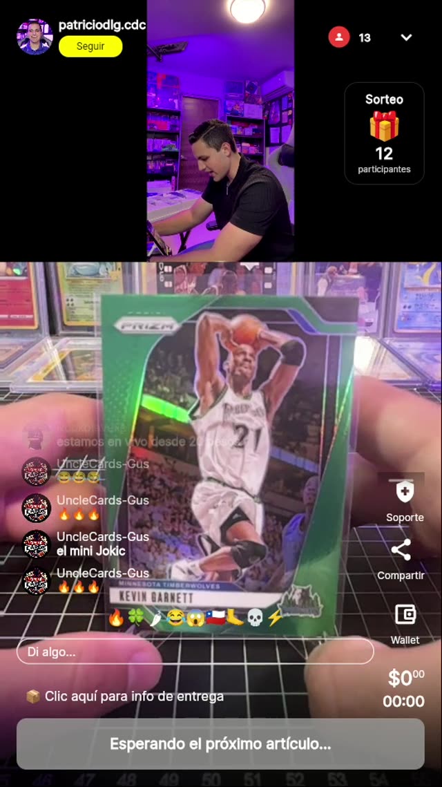 Kevin Garnett Panini Prizm Verde