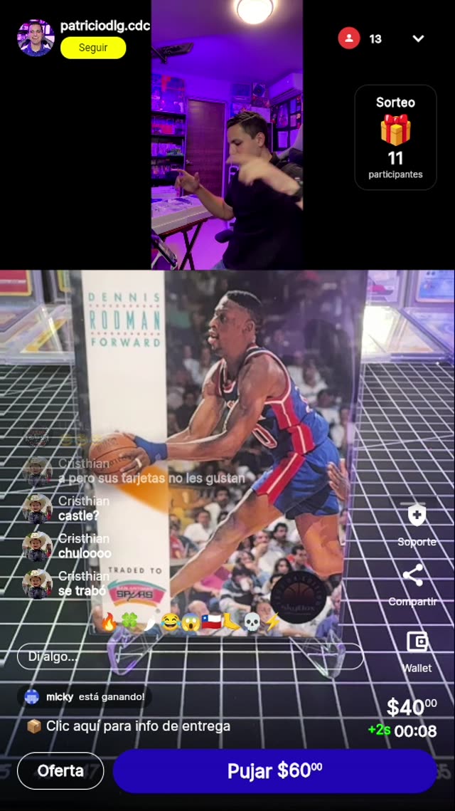 Dennis Rodman Topps Card