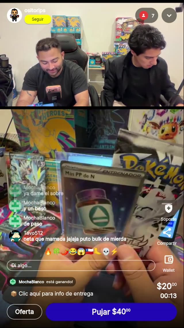 Sobre Pokémon Whitesler sorpresa