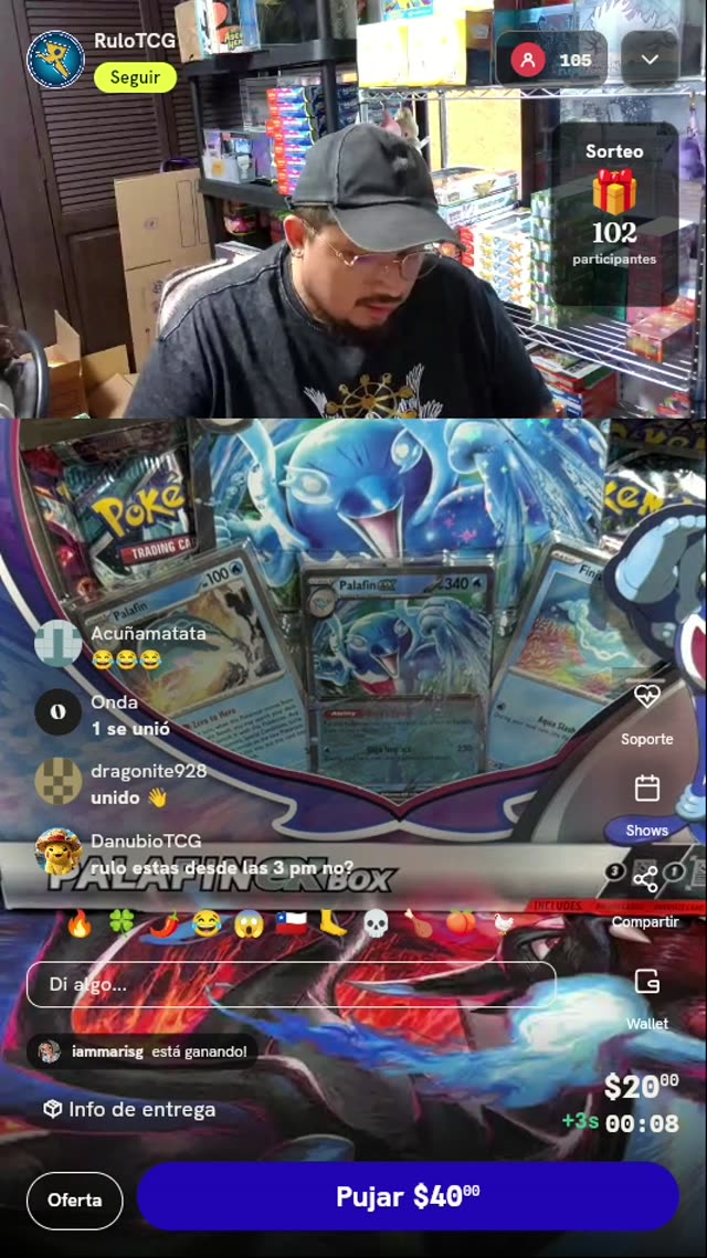 Caja Pokémon TCG Palafin ex Box