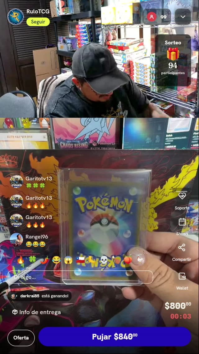 Carta Pokémon TCG Japonesa