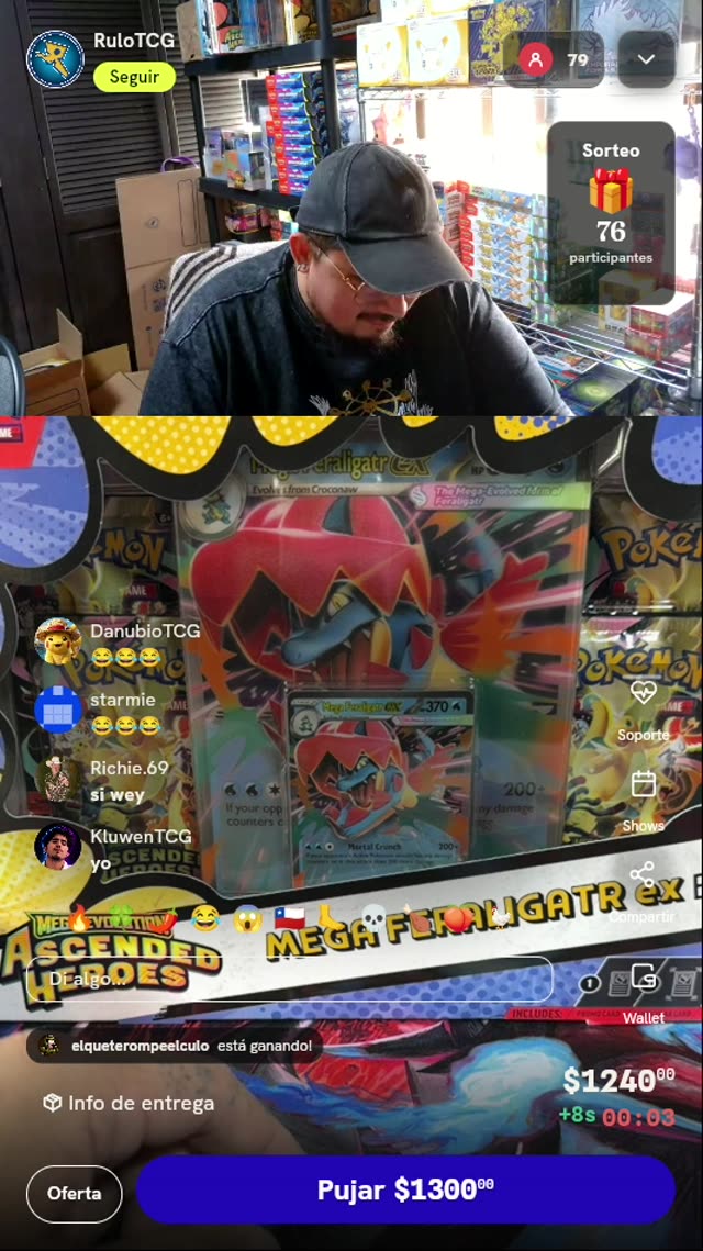 Caja Pokémon TCG Mega Feraligatr ex