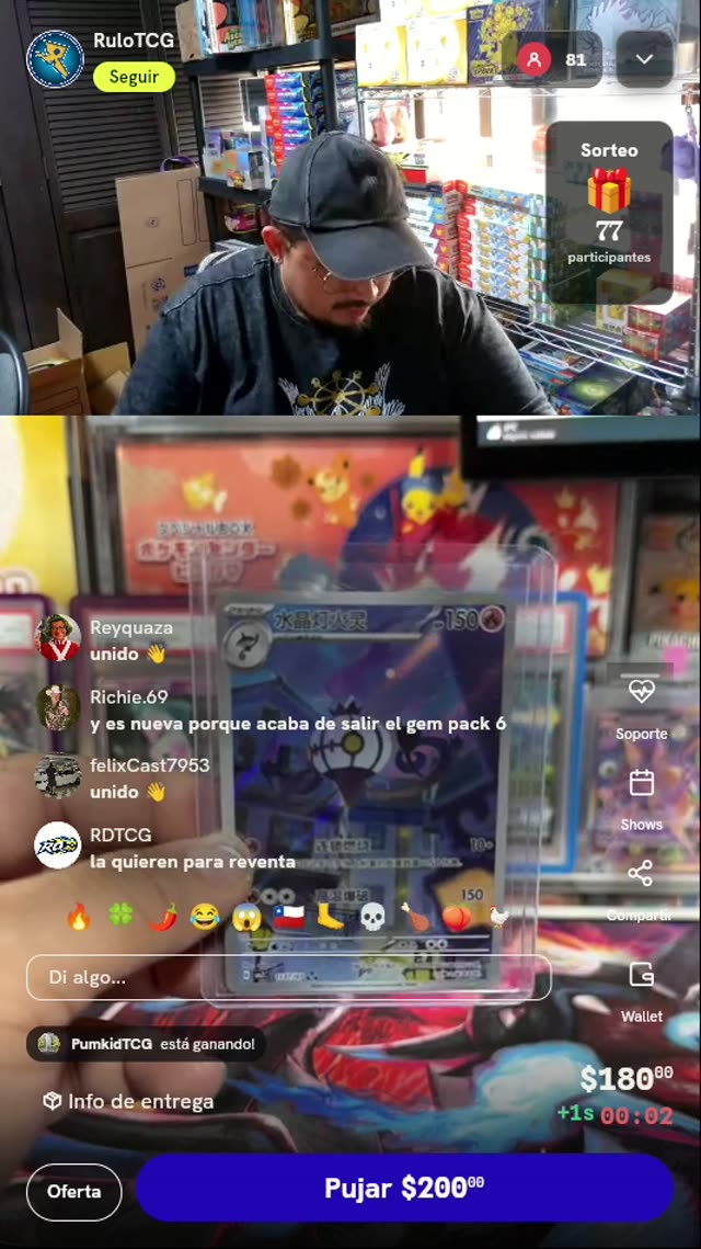 Carta Pokémon Chandelure AR Chino