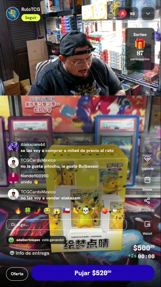 Caja Figura Pikachu Pokémon TCG