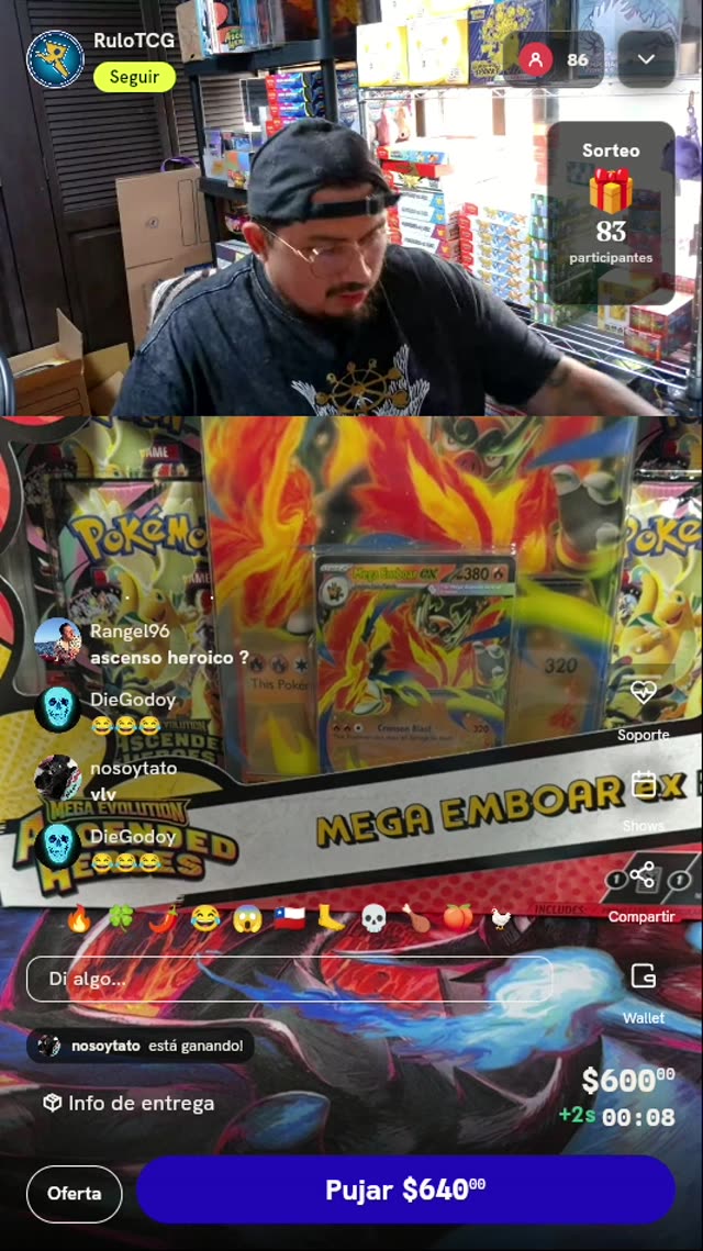 Caja Pokémon Mega Emboar ex