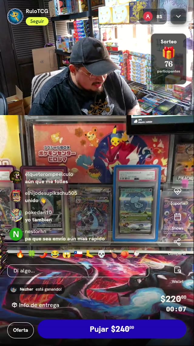 Carta Pokémon Mew ex SAR PSA 10