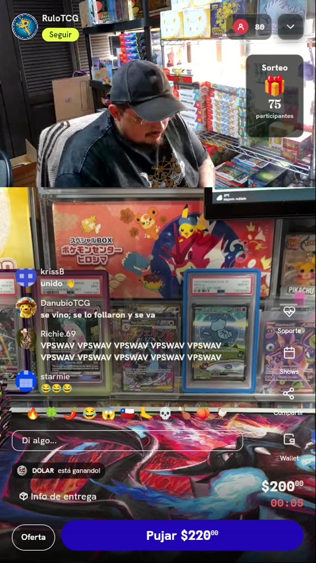 Subasta de Cartas Pokémon TCG