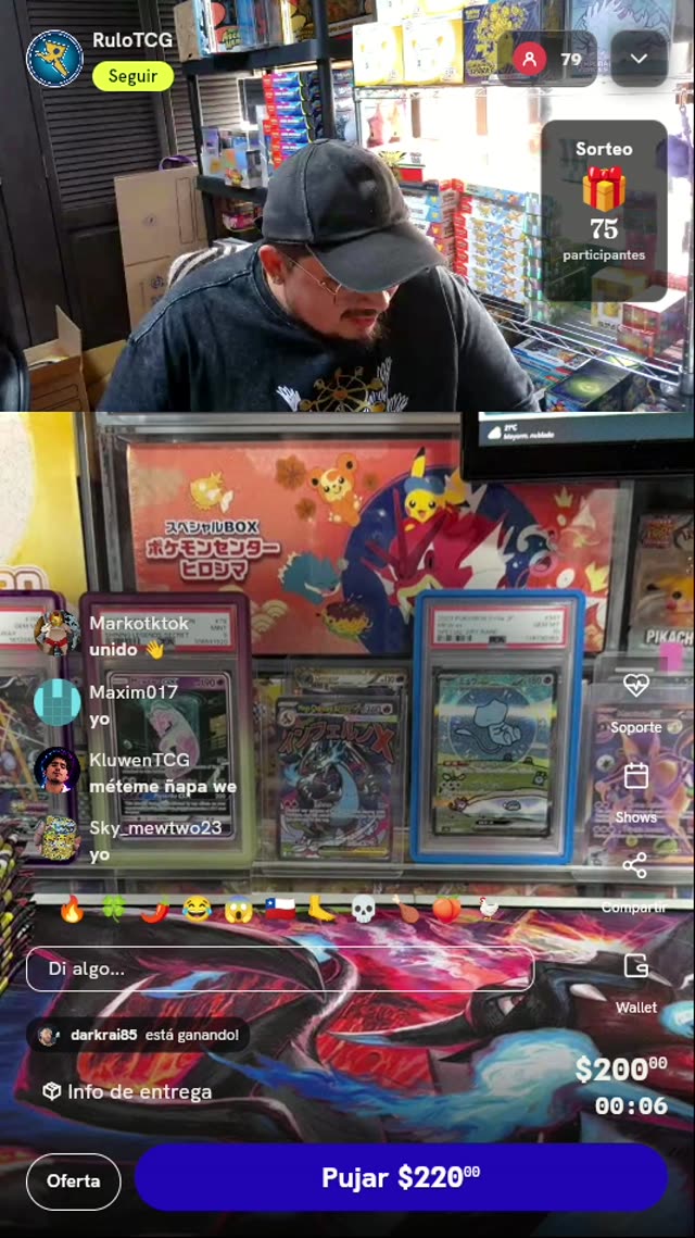 Subasta de Pokémon TCG