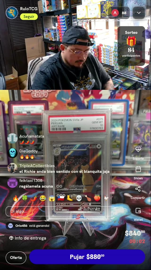 Persian Art Rare PSA 10 Pokémon