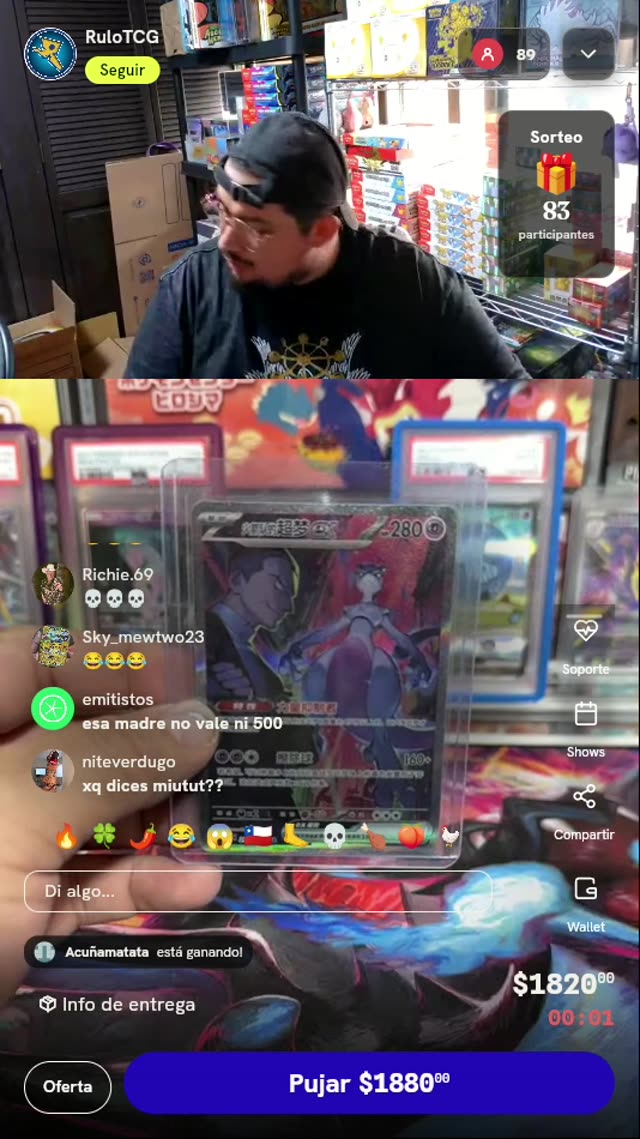 Carta Pokémon Mewtwo ex Team Rocket