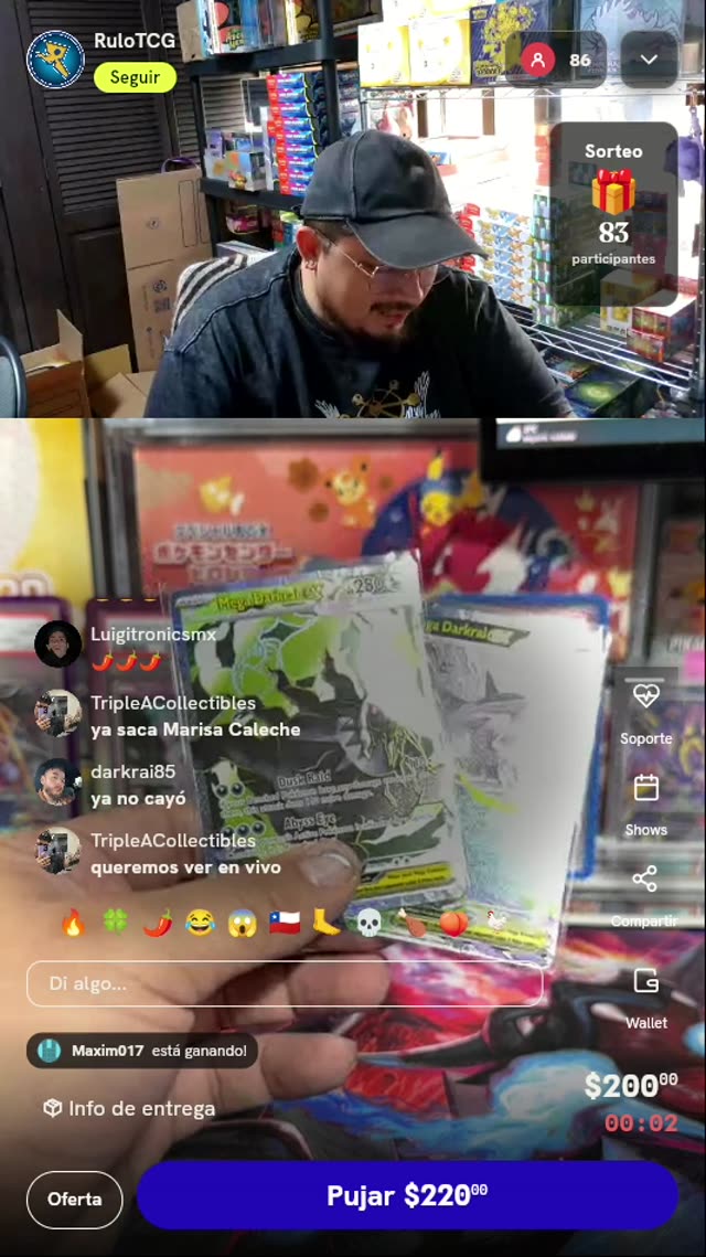 Carta Pokémon Mega Darkrai ex