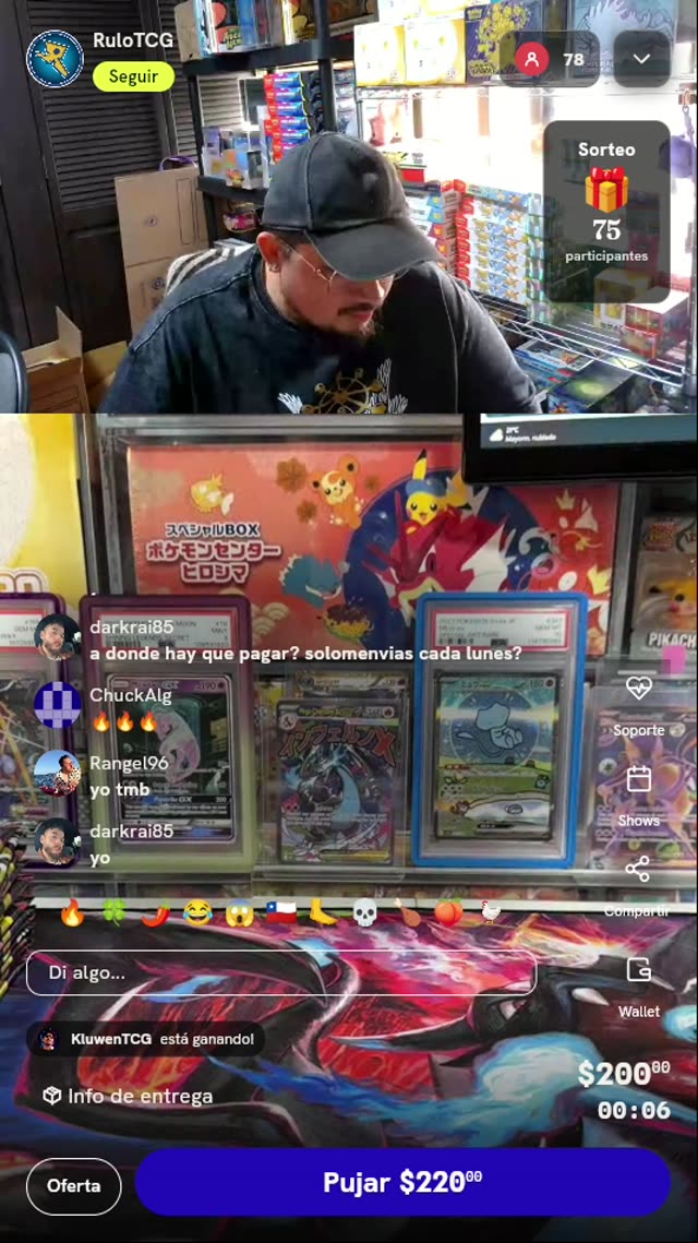 Sobre de cartas Pokémon TCG